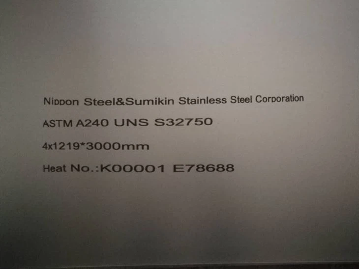 Duplex Stainless Steel ASTM A240 S32750 W.Nr.1.4410 SAF2507 NAS 74N Plate Sheet Coil Strip Price Per Kg