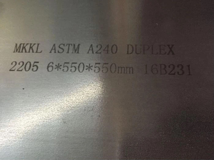 ASTM A240 UNS S31803 DUPLEX 2205 PLATE